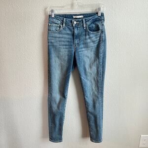 Levi's 721 High Rise Skinny Jeans Women's 26 Medium Wash Stretch Normcore
